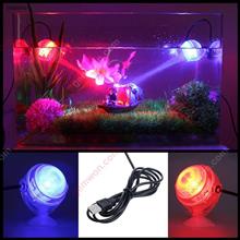 New Aquarium Amphibious Submersible LED Spotlight colorful Lamp Waterproof Light Decoration background For Fish tank Ponds Pool（EU) Iron art N/A