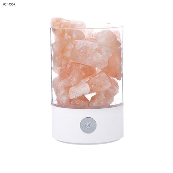 Himalayan crystal salt lamp Romantic warm atmosphere night light Multifunctional negative ion air purifier（Black） Night Lights N/A