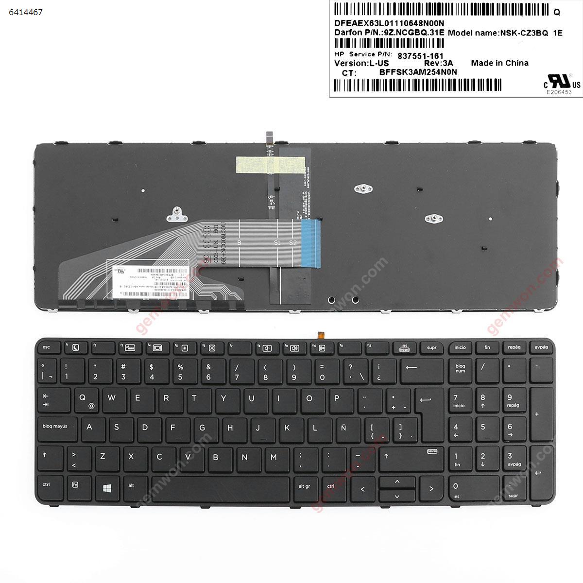 Hp Probook 450 G3 455 G3 470 G3 Black Frame Black Backlit For Win8 La 7551 161 Laptop Keyboard Laptop Latin Hp Probook 450 G3 455 G3 470 G3 Black Frame Black Backlit For Win8 La 7551 161 Laptop Keyboard Laptop Latin