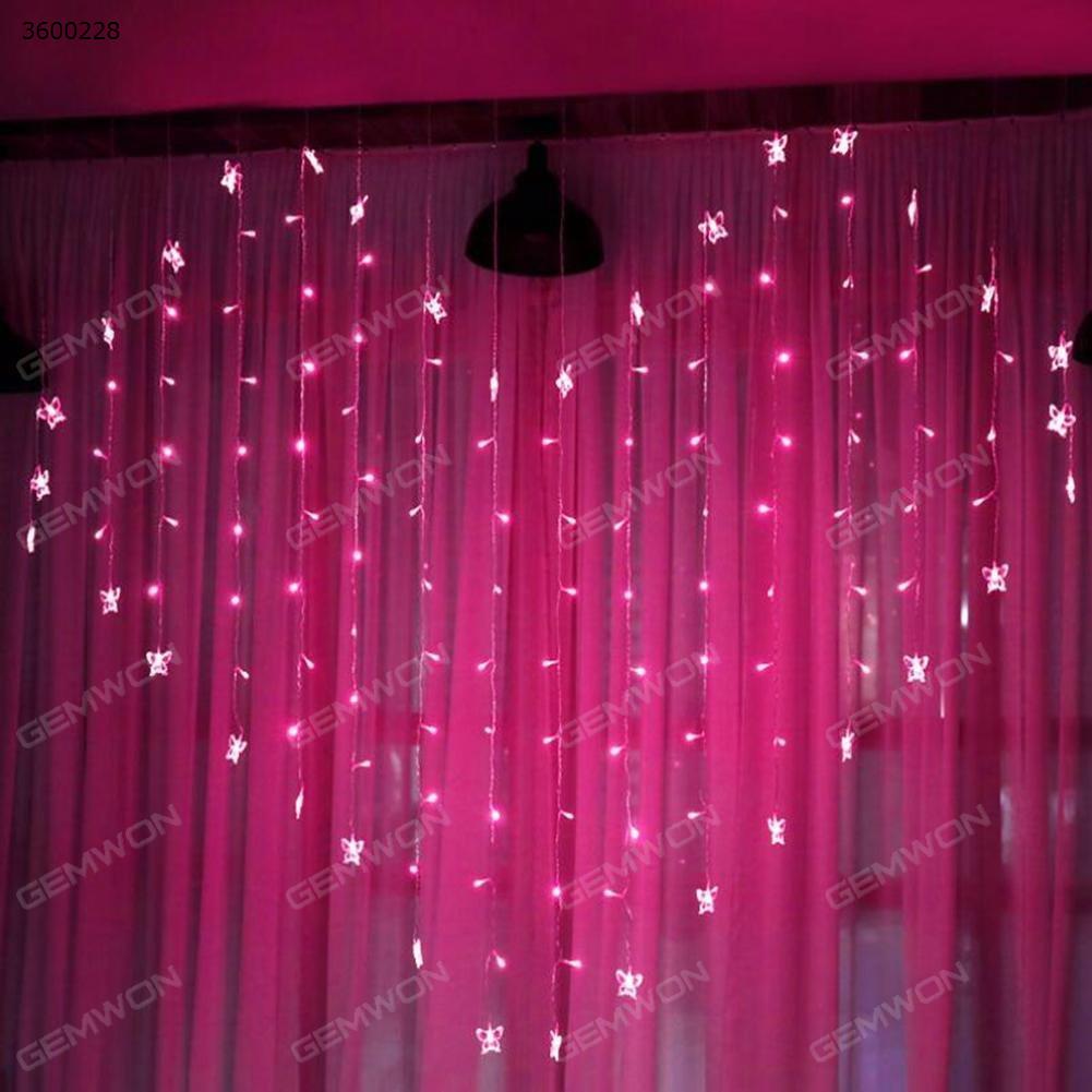 Led Creative Heart Shaped Curtain Lights Sh 002 Holiday