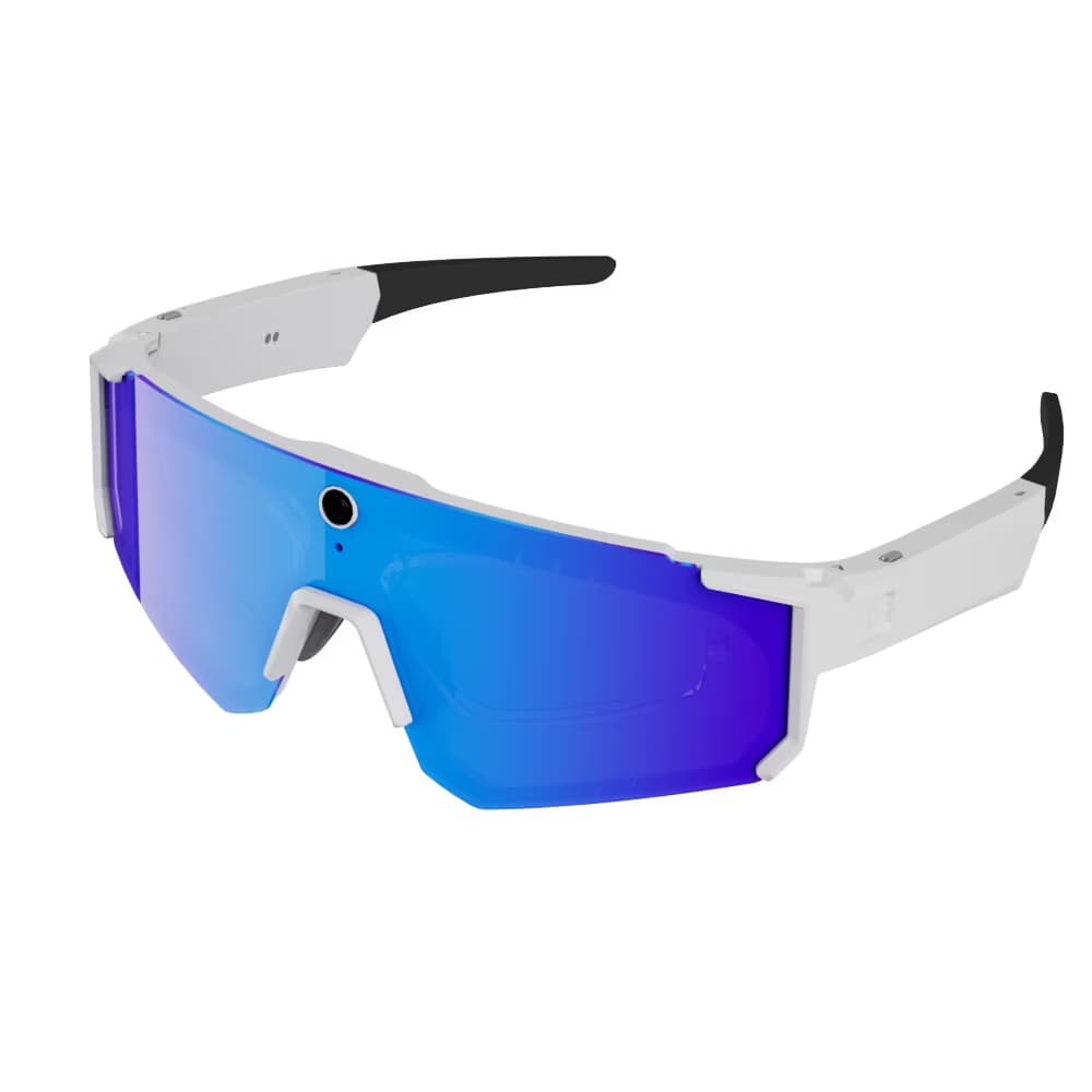 DA ECHO V06 (white blue lens) AI Smart Glasses